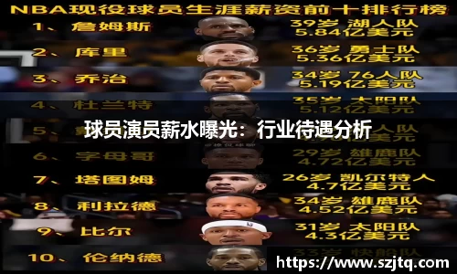 球员演员薪水曝光：行业待遇分析